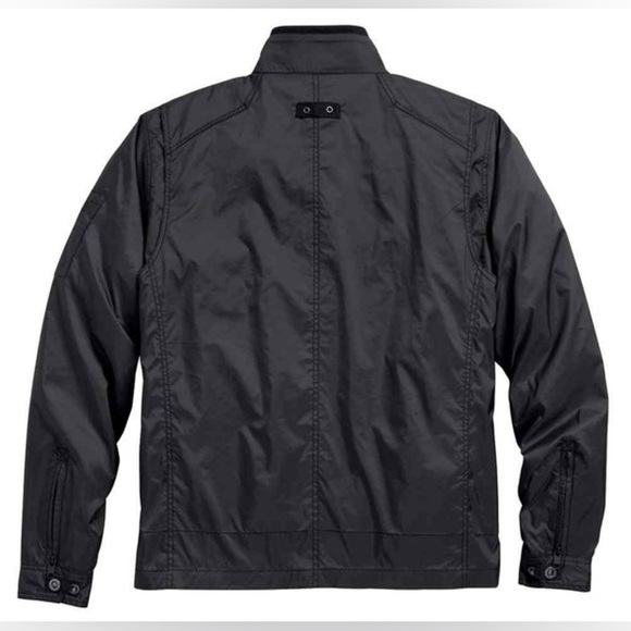 Y2K Harley-Davidson Men's  venture lightweight nylon jacket charcoal size XL - Picture 2 of 8